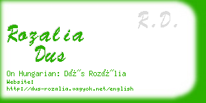 rozalia dus business card